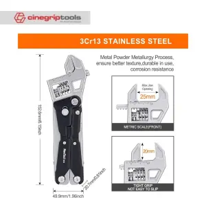 Nextool NE20362A Adjustable Wrench Pliers W40 - NE20362A