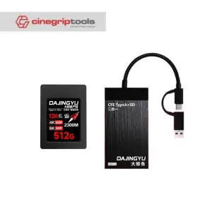 DAJINGYU Raptor CFexpress Type-A Card CFA Card CFE-A 4.0 Up to 2300M  4K 120P 8K 60P FX3/A7S3 A1