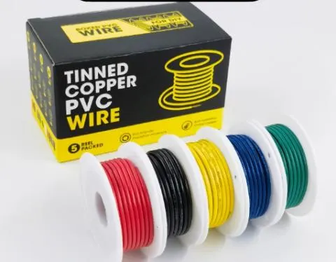 5METER 1007 PVC WIRE 18AWG-5ROLL - MERAH, HITAM, KUNING, BIRU, HIJAU