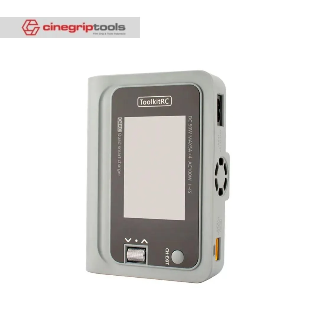 ToolkitRC Q4AC Quad Smart Charger DC 50W Max5A x4 AC 100W 1-4S