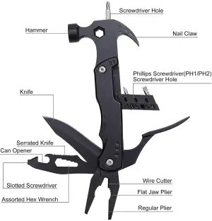 E-durable Hot Sale Stainless Steel Portable Survival Tool