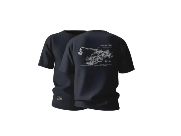 Hydra Arm Futuristic Sketch T-Shirt – Space Gray