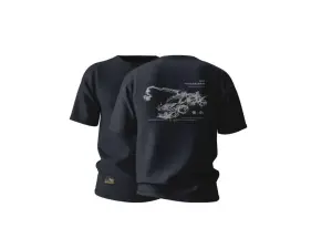 Hydra Arm Futuristic Sketch T-Shirt – Space Gray