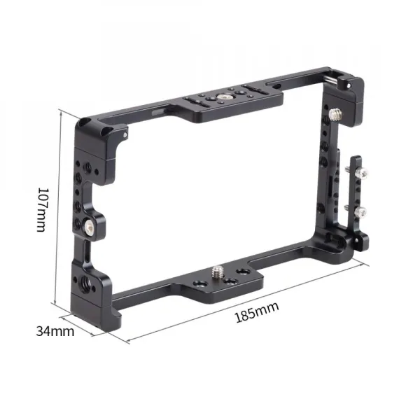 Nitze Monitor Cage for TVLogic F-5A 5.5" with HDMI Cable Clamp