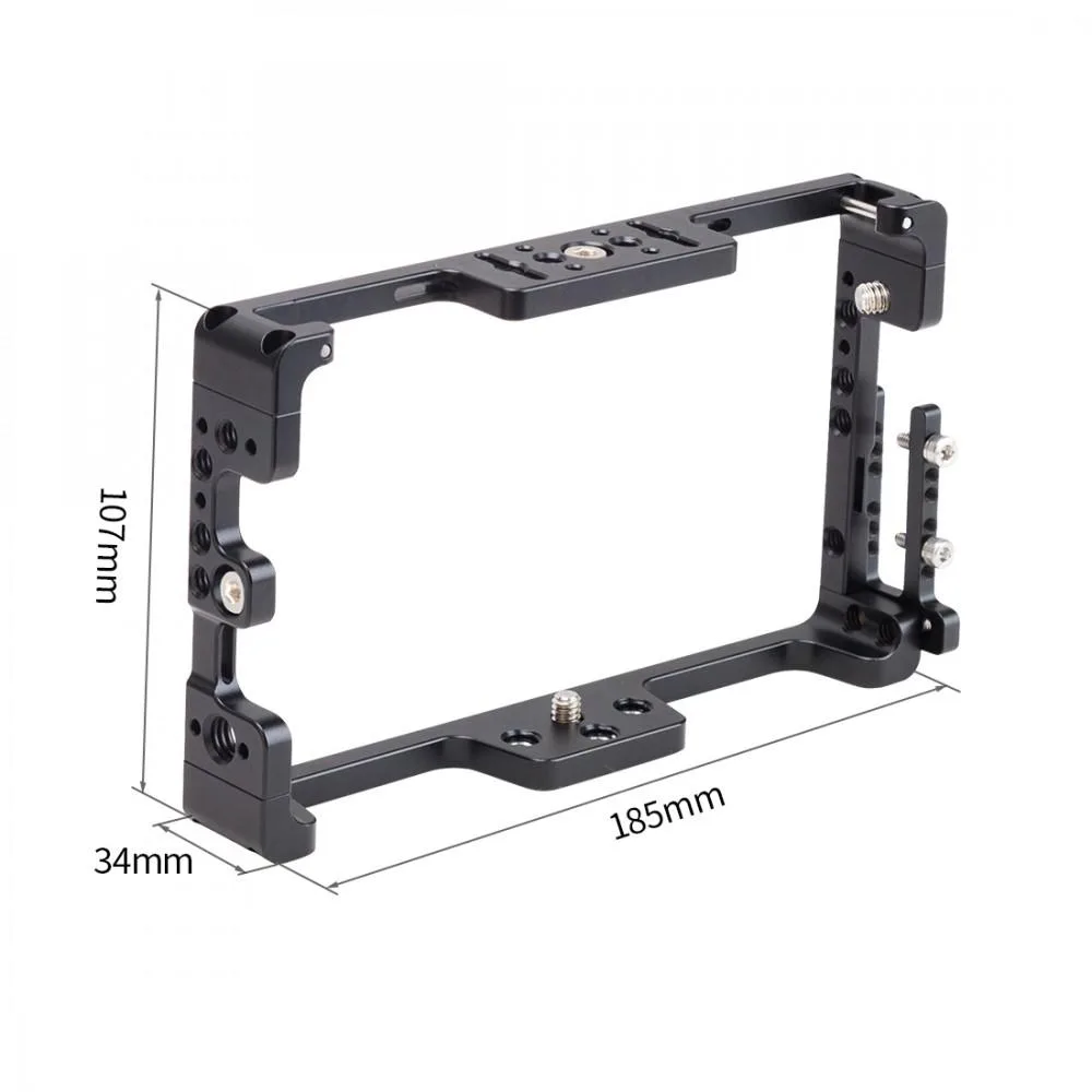 Nitze Monitor Cage for TVLogic F-5A 5.5" with HDMI Cable Clamp