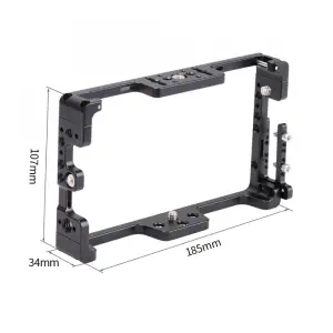 Nitze Monitor Cage for TVLogic F-5A 5.5" with HDMI Cable Clamp