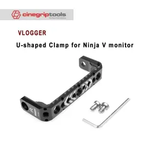 Vlogger NINJA V Ninja V Monitor U-shaped bracket aluminum alloy 1/4 3/8 slide extension cage