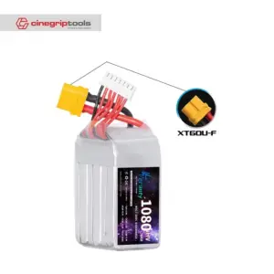 TERANTY 6S 22.8V LIHV BATTERY 1080MAH 80C XT60
