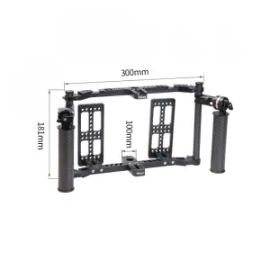Nitze Single Director's Monitor Cage with Carbon Fiber Handgrips