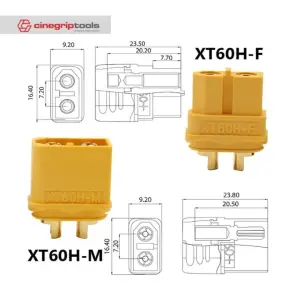 AMASS XT60H Male Female Bullet Connectors Power Plugs with Cover Conector