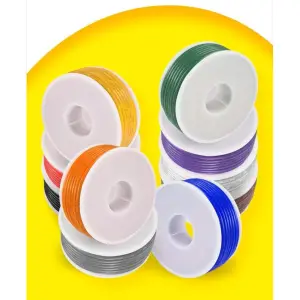 KABEL AWG SET 5METER 1007 PVC WIRE -5ROLL - MERAH, HITAM, KUNING, BIRU, HIJAU