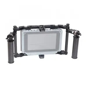 Nitze Single Director's Monitor Cage with Carbon Fiber Handgrips