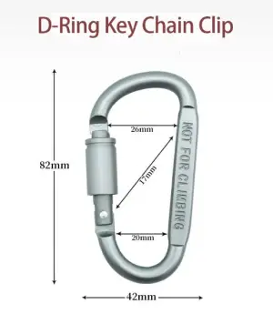 Backpack Multifunctional Mini Carabiner Tactical Hanging Buckle Aluminum Alloy (NOT FOR CLIMBING)