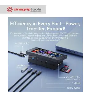 Stream Deck Ulanzi D200H Stream Controller Deck Dock 7-in-1 Stream Controller Hub