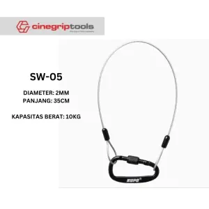 KUPO SW-05 35cm Safety Wire - 2mm Diameter Hanging Rope