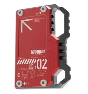 Vlogger Aluminum Alloy Cooling Hard Drive Box NINJA V suitable for 870SATA SSD Photographer