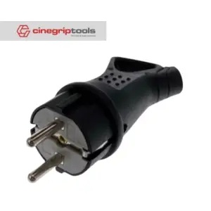 Schuko European Standard Two Round Waterproof Plug Docking Male and Female Rubber IP54 For DIY Power Cable Cord 16A 250V