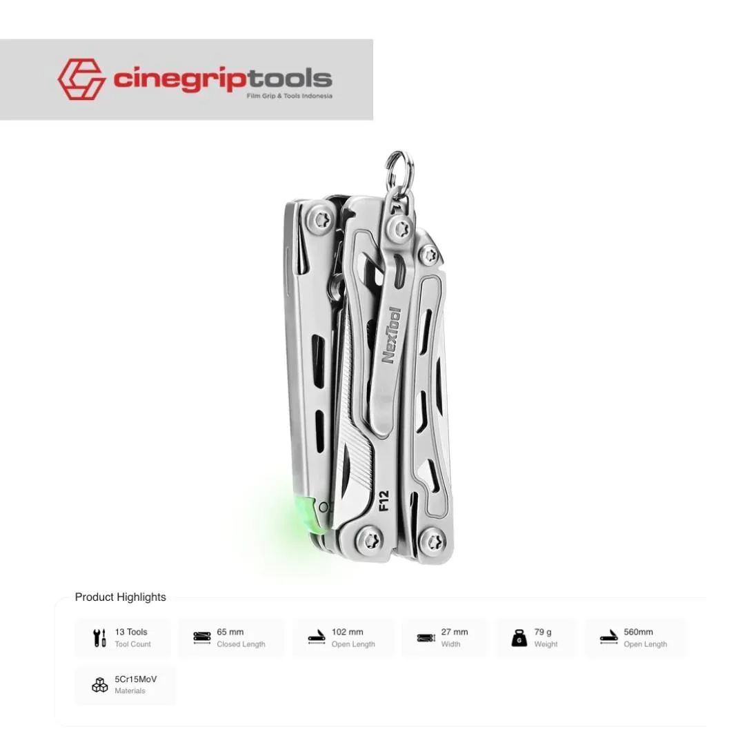 NexTool Mini Flagship F12 13-in-1 Mini keychain multitool,portable and lightweight