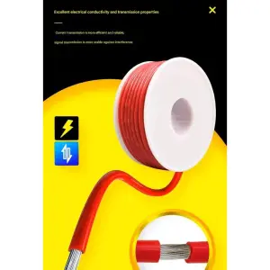 KABEL AWG SET 5METER 1007 ELECTRONIC PVC WIRE-5ROLL - PUTIH, ORANGE, COKLAT, ABU-ABU, UNGU