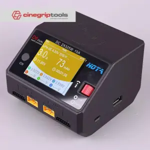 HOTA D6 TANPA AC POWER 2x325W 15A*2 Dual Channel Lipo Charger Support Power Distribution 1-6S Battery Charger for RC Models Parts