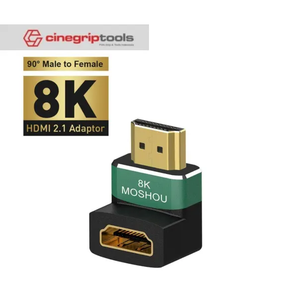 8K HDMI 90° & 270° Degree Male to Female Adapter