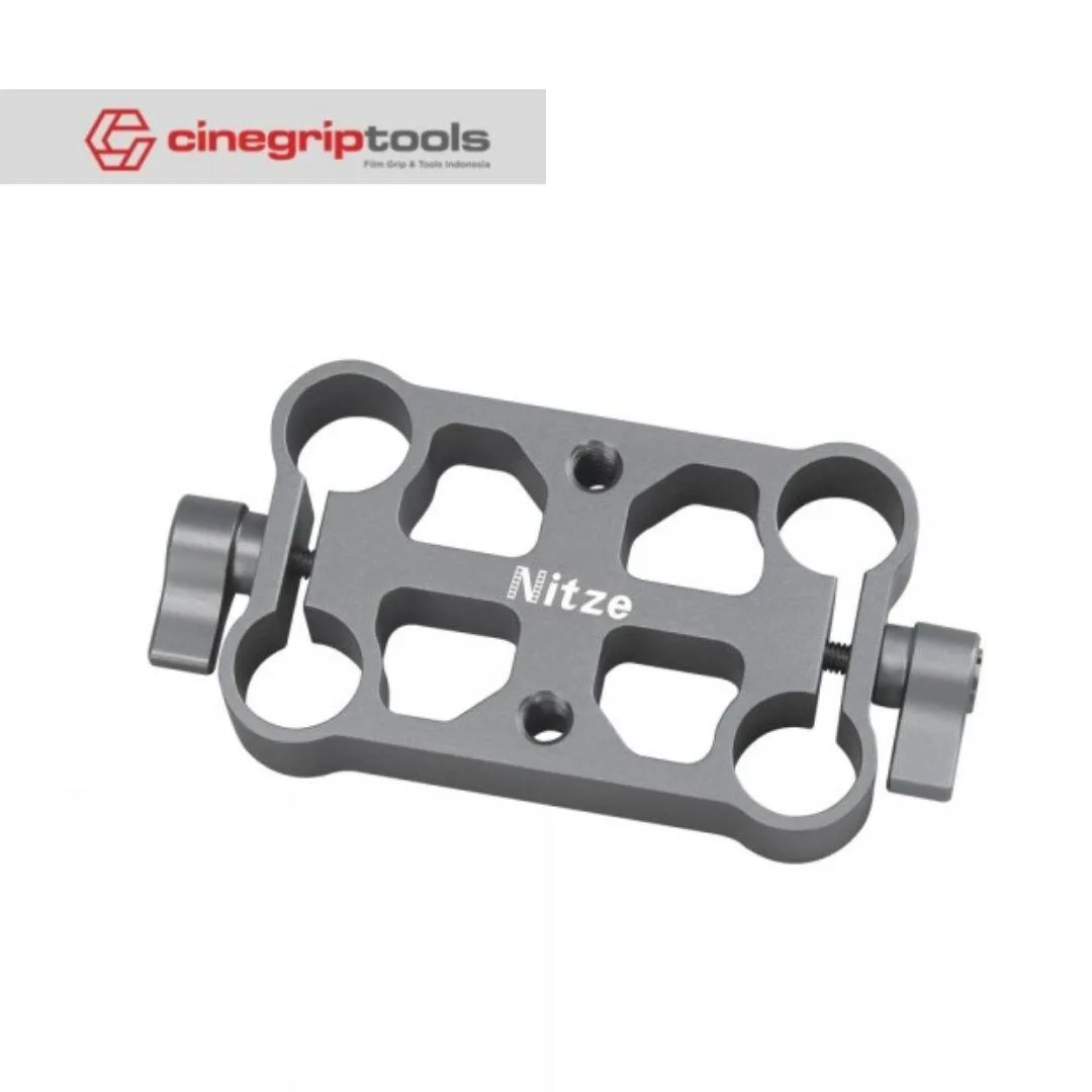 Nitze Height Riser Dual 15mm Rod Clamp