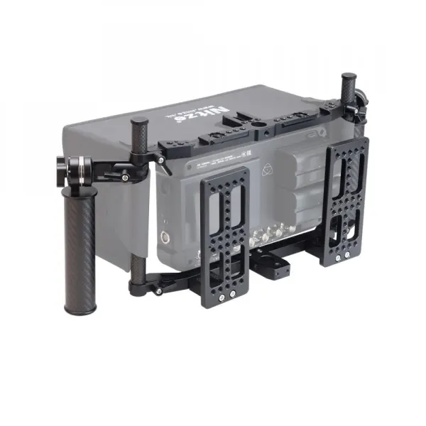 Nitze Single Director's Monitor Cage with Carbon Fiber Handgrips