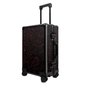 Koper/luggage 20-inch Carbon Fiber Suitcase Aluminum Frame With Fingerprint Lock, koper karbon kevlar