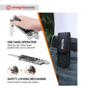 Nextool NE20362A Adjustable Wrench Pliers W40 - NE20362A