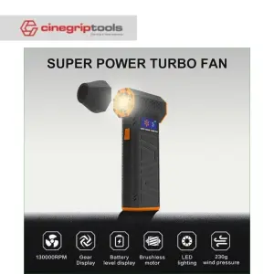 X3-M Violent Turbo Fan With LED Display High-Speed Boost Hurricane Dust Blower Handheld Mini Portable Violent Fan 130.000RPM 4000mAh + Dust Nozzle
