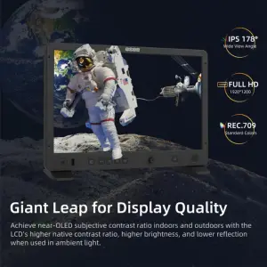 OSEE Mega 15S same like SWIT K15 - 15.4" HDR Production Monitor | 1500nits Brightness, Waveform & 3D LUT | HDMI/3G-SDI I/O for Studio & Live Broadcast