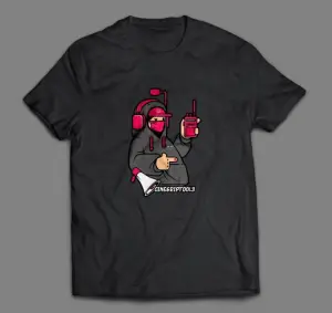T-shirt/Kaos/Baju Film - Cinegriptools - Black/Hitam Assistant director & astrada